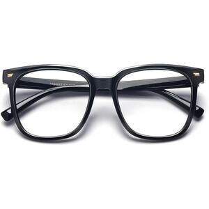 New Panner Womens Black Frame Oversized Blue Light Blocking Computer Glasses